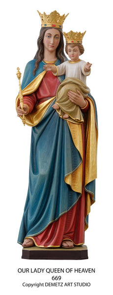 Queen of Heaven - Model No. 669 | Mary | Statuary – Burgess Church