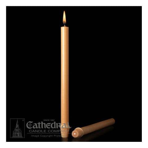 51% Beeswax Unbleached Altar Candles