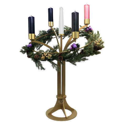 51FAW15 Advent Wreath with Stand – Ste. Emilion Church Goods
