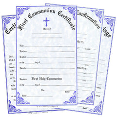 Church Certificates and Forms