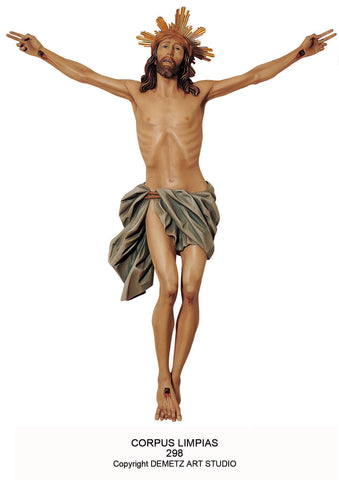 Corpus with INRI and Halo, "Limpias" - Model No. 298