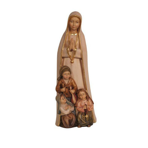 183000 Our Lady of Fatima with little shepherds Statue