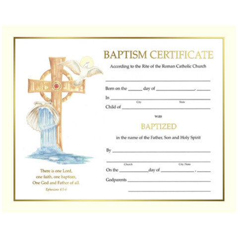 XS 102 Baptismal Certificates