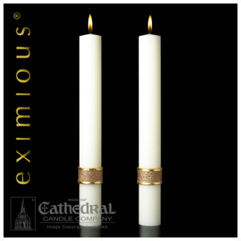 Evangelium Eximious Complementing Altar Candles
