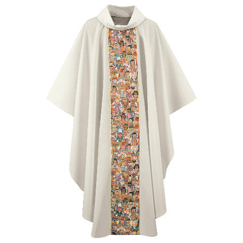 Cream "Children of the World" Chasuble G66424A