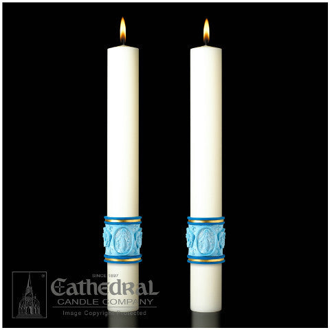 Most Holy Rosary Eximious Complementing Altar Candles