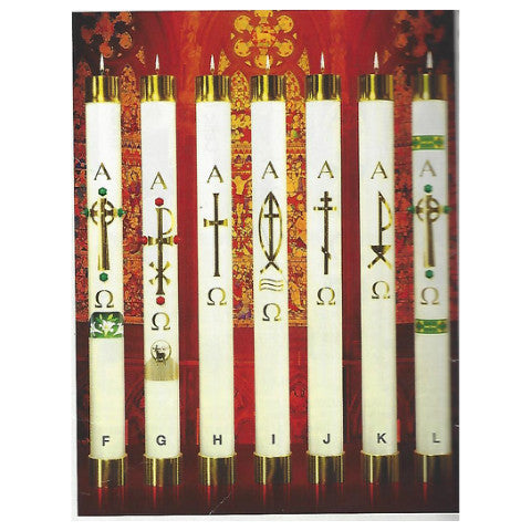 Refillable Paschal Candle - "Design I"