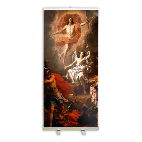 Resurrection of Christ by Coypel Banner Stand - 800