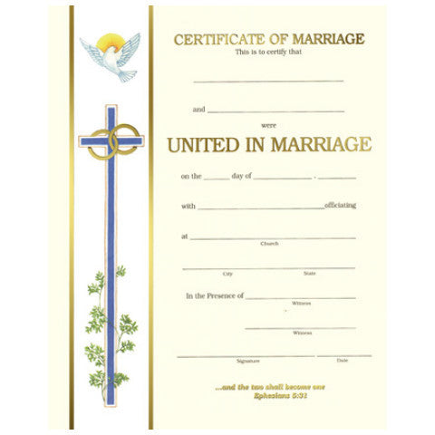 XC 101 Marriage Certificates
