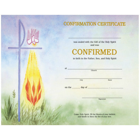 XD 104 Confirmation Certificates