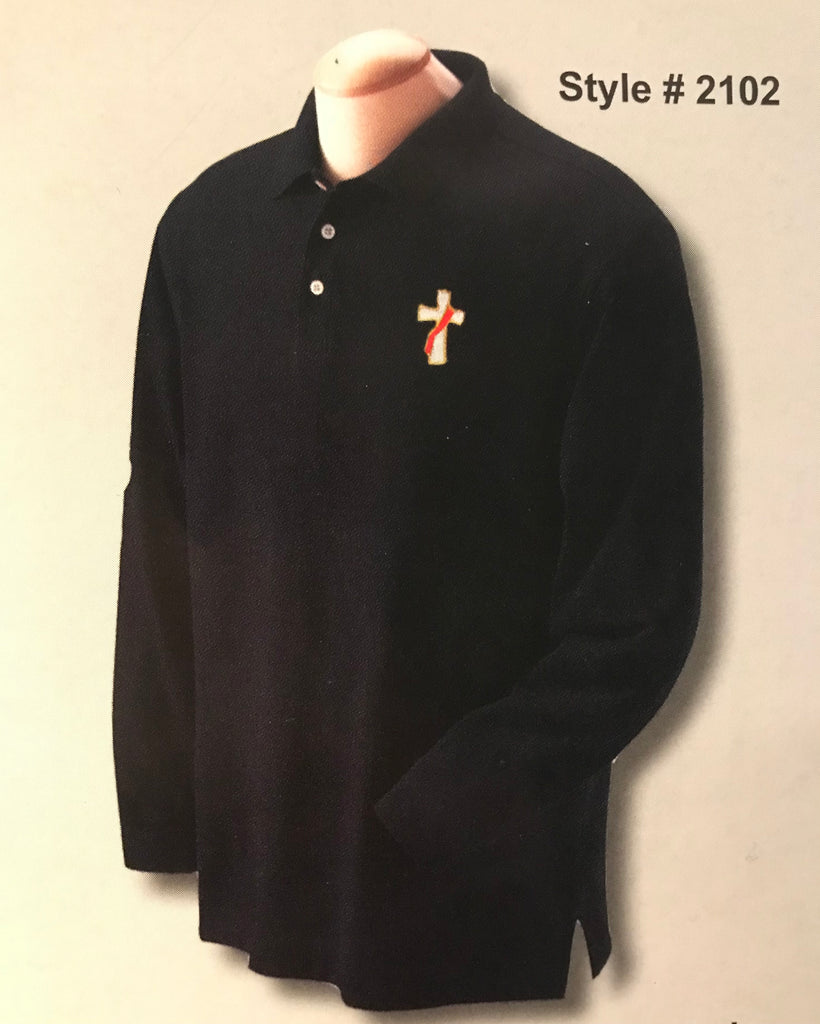 Men's 100% Peruvian Pima Cotton Long Sleeve Polo Shirts