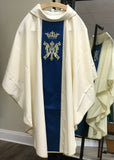 #503 Marian Chasuble with Roll Collar