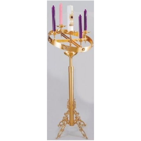 51FAW15 Advent Wreath & Adjustable Stand